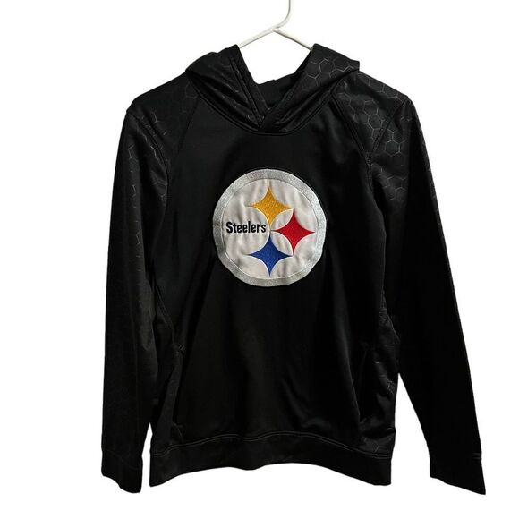 Pittsburgh Steelers NFL Team Apparel boys size 14/16 hooded sweatshirt. - Picture 1 of 7